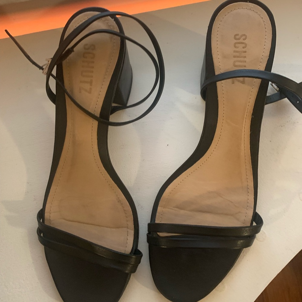 Schutz Black Women's Sandals